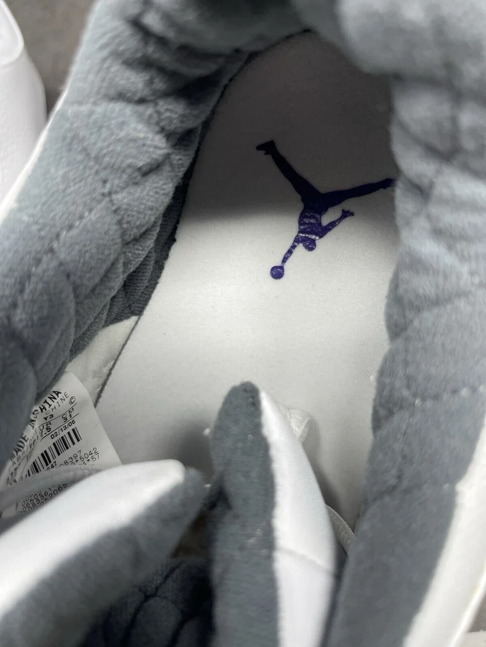Air Jordan Team Concept Low Sneakers Mens Size 13 White Silver Lot 313365-101